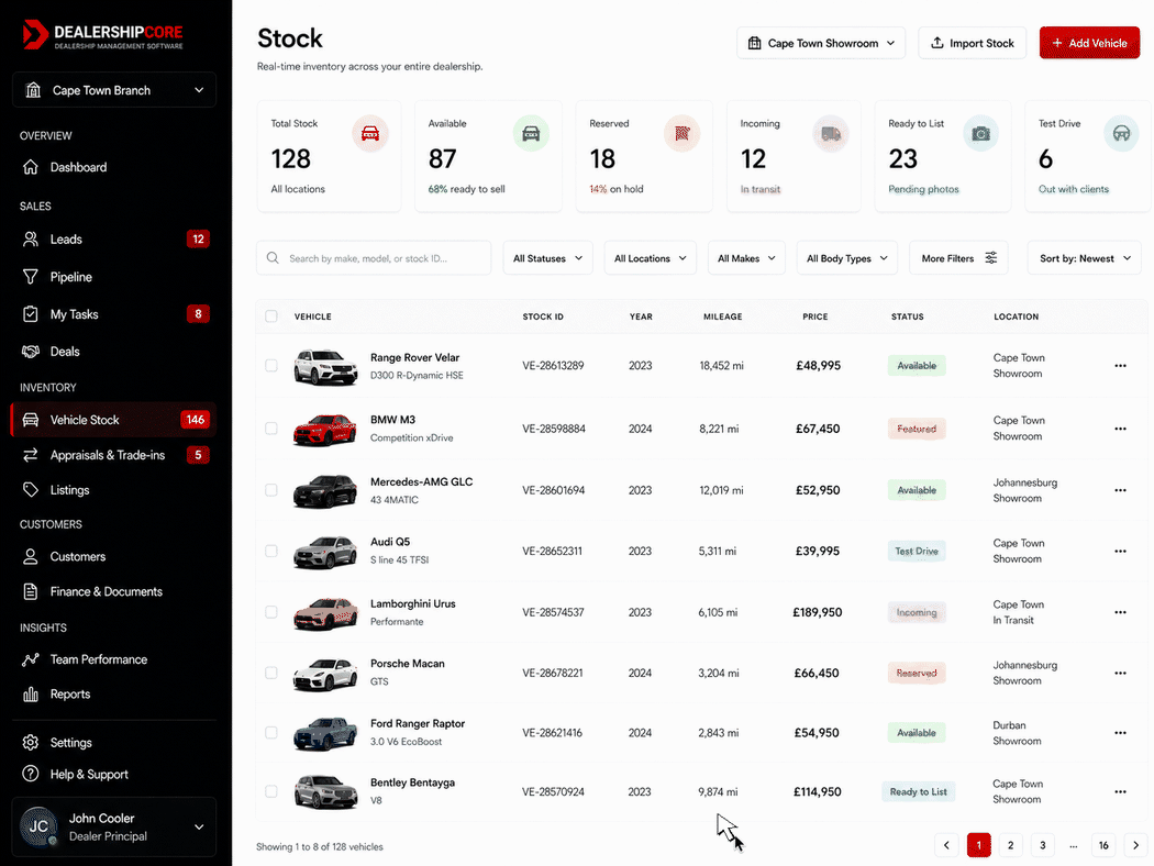 DealershipCore platform preview